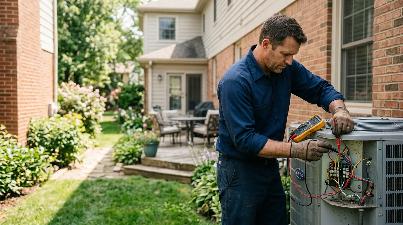 HVAC technician working near Bergheim, TX